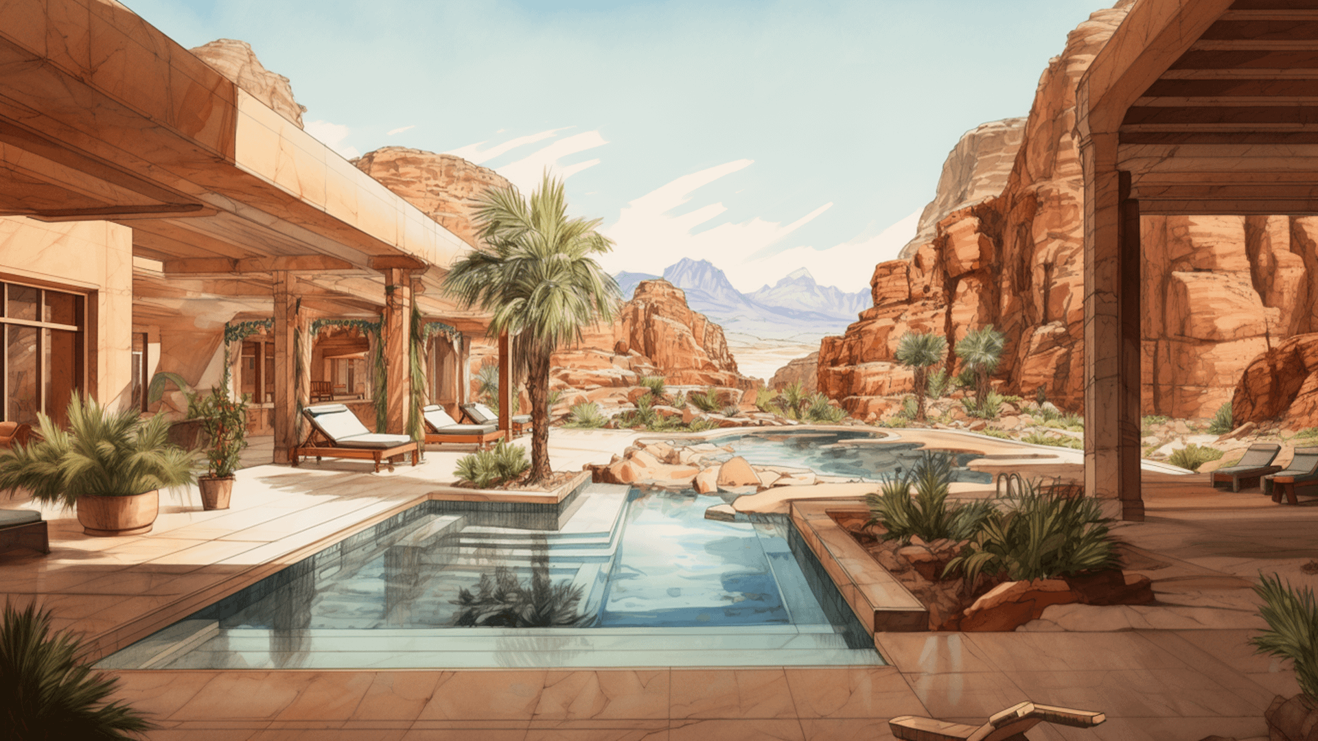 Scheme Design Luxury Spa Resort Deadsea Jordan